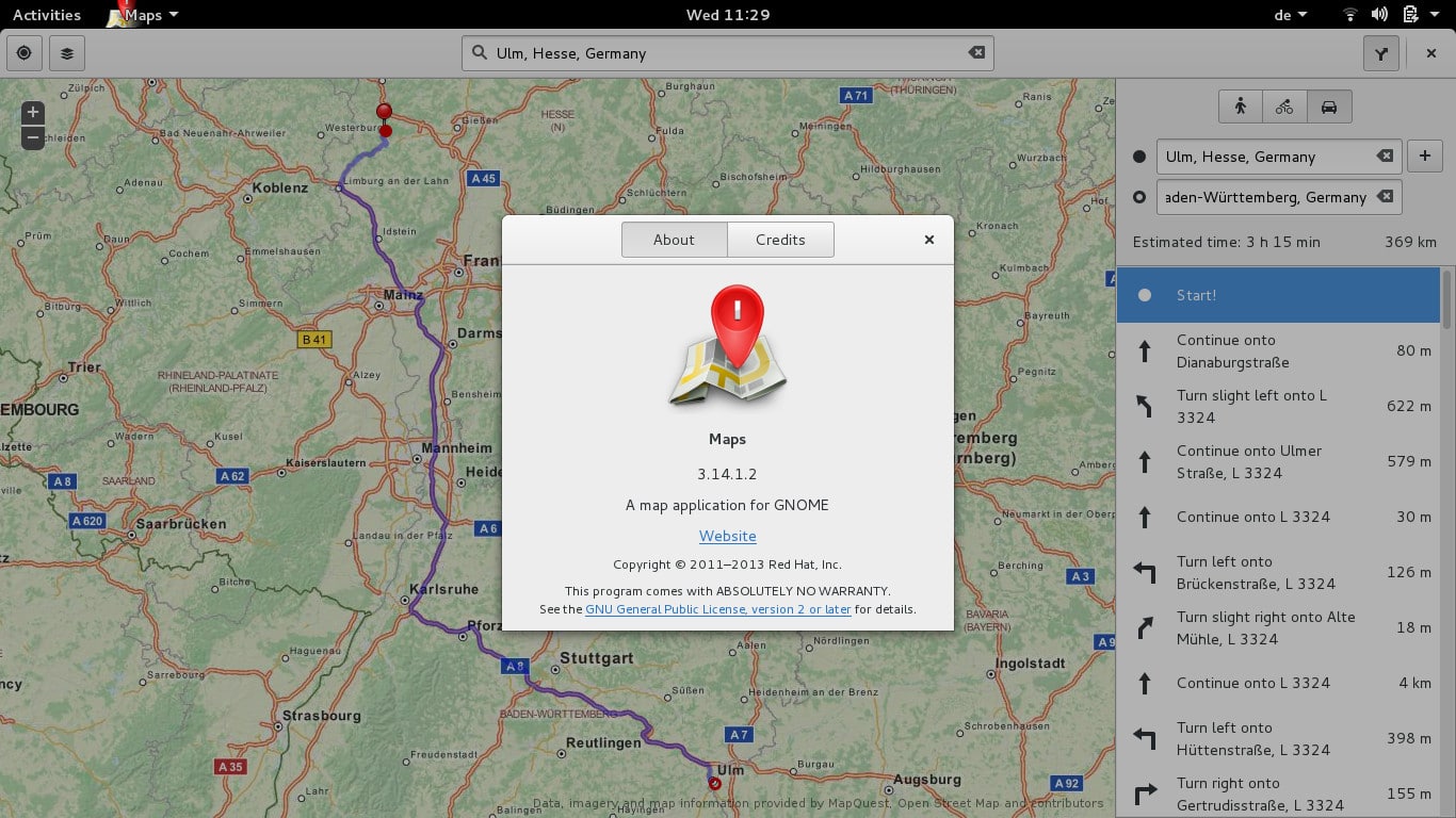 GNOME Maps