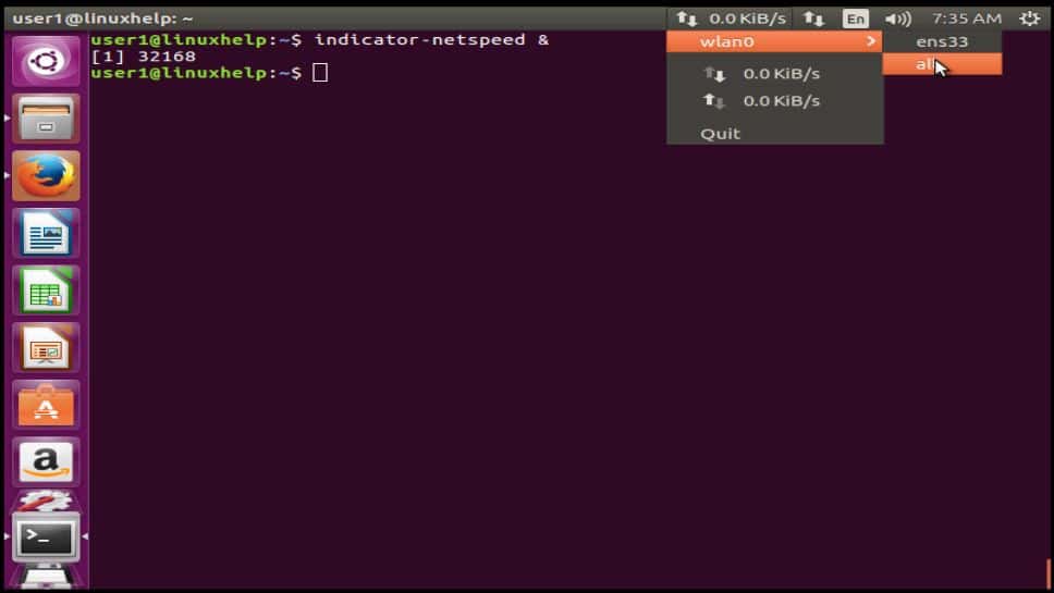 Indicator Netspeed