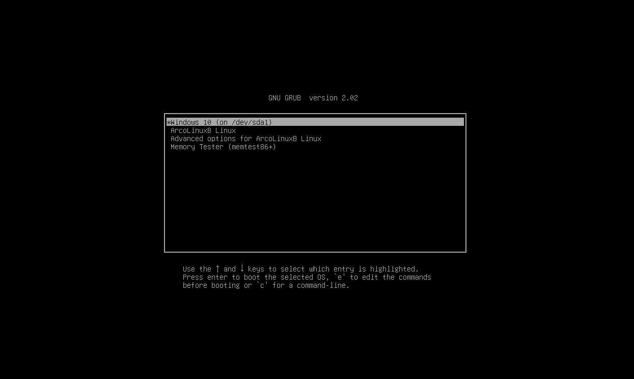 como recuperar o GRUB