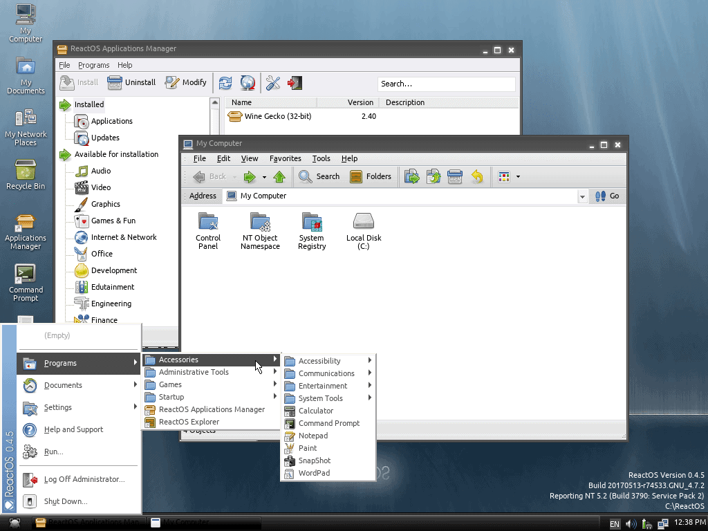 ReactOS 0.4.5