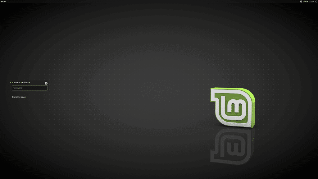 linux mint 18.2 tela login