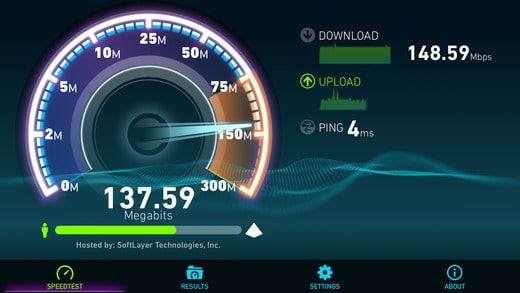 como testar velocidade internet terminal