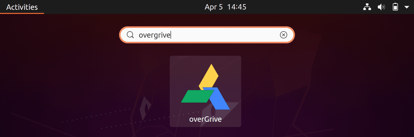 overgrive googledrive no