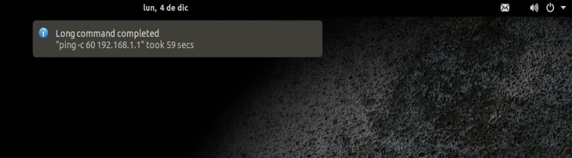 Notificação ao finalizar um comando no terminal