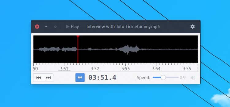 parlatype gnome audio app