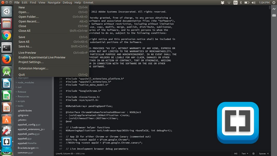 Como instalar o Brackets no Ubuntu