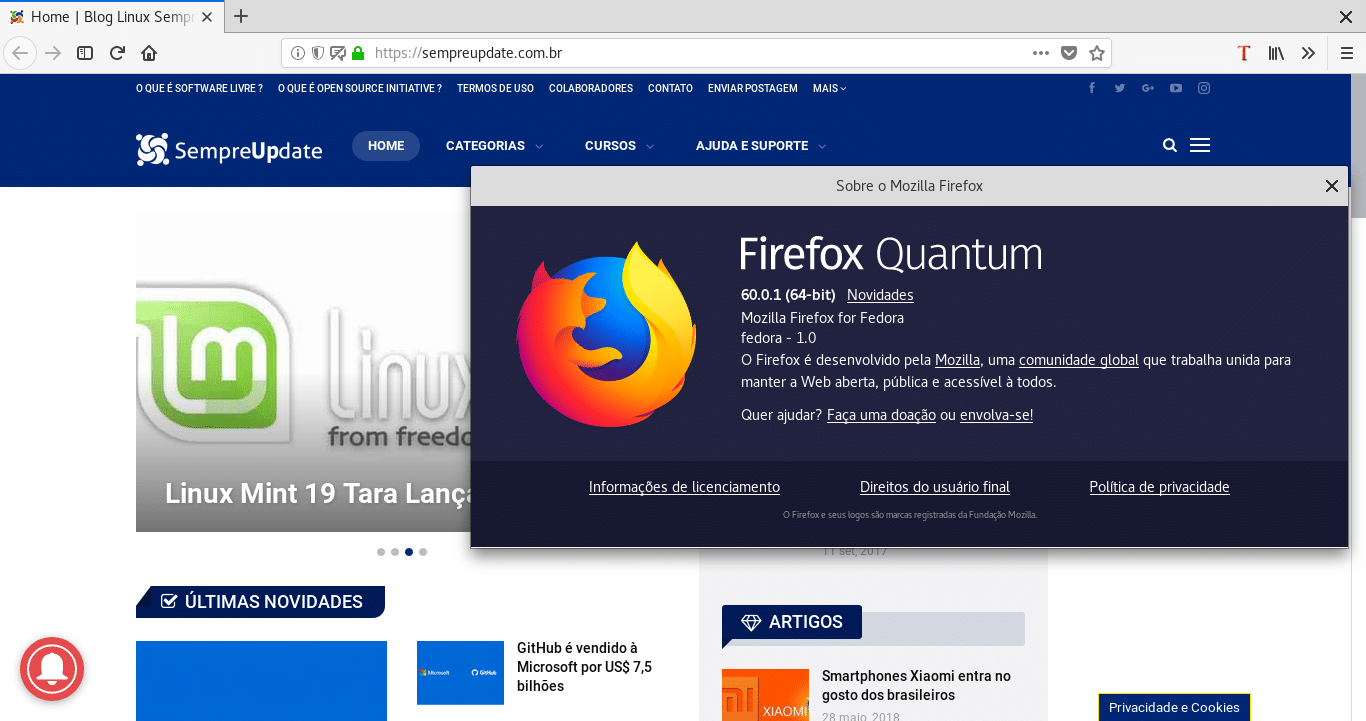 Firefox chega ao Fedora com uma nova versão para o Wayland