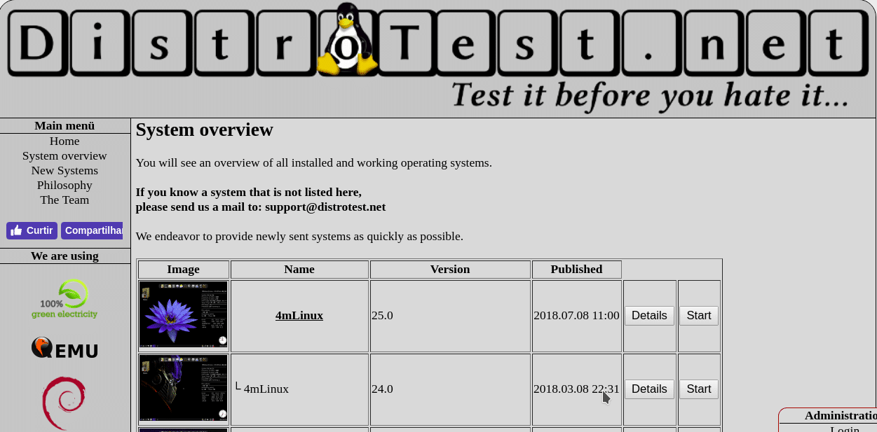 Distrotest melhora experiência com distros