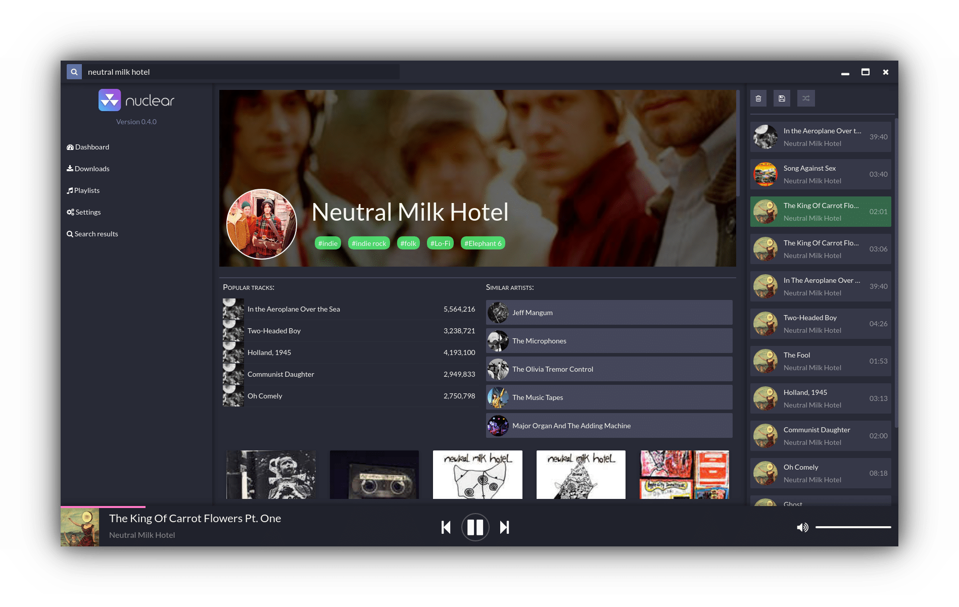 Nuclear Music Player no Ubuntu