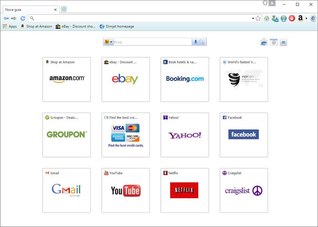 navegador web Slimjet