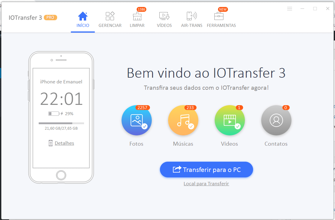 Conheça o IOTransfer e gerencie o seu iPhone/iPad em um único lugar!