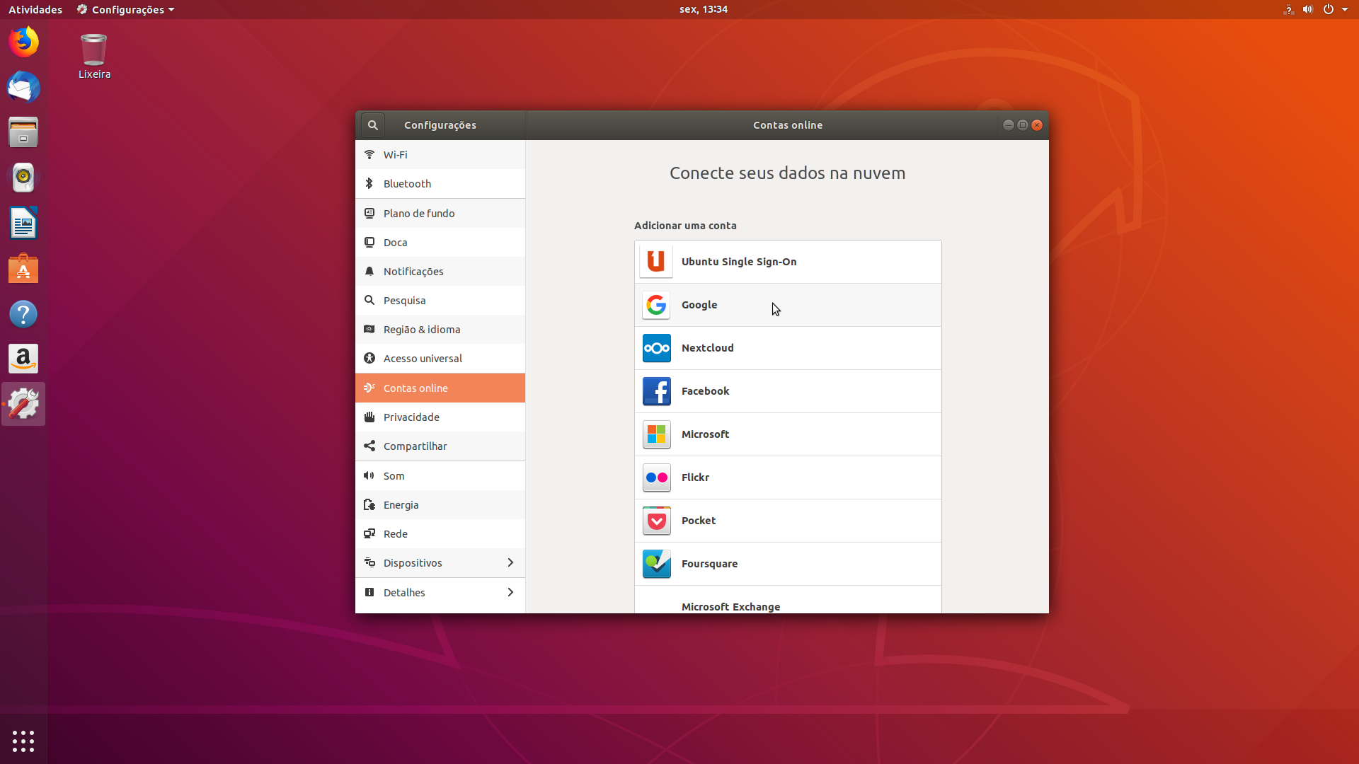 Como acessar a conta do Google Drive no Ubuntu 18.04