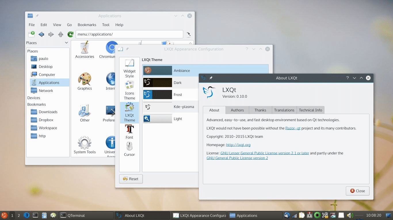 LXQt 0.14 adiciona visualização dividida ao gerenciador de arquivos