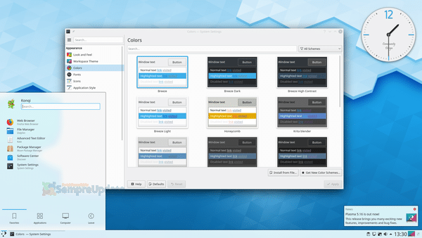 Lançado KDE Plasma 5.16