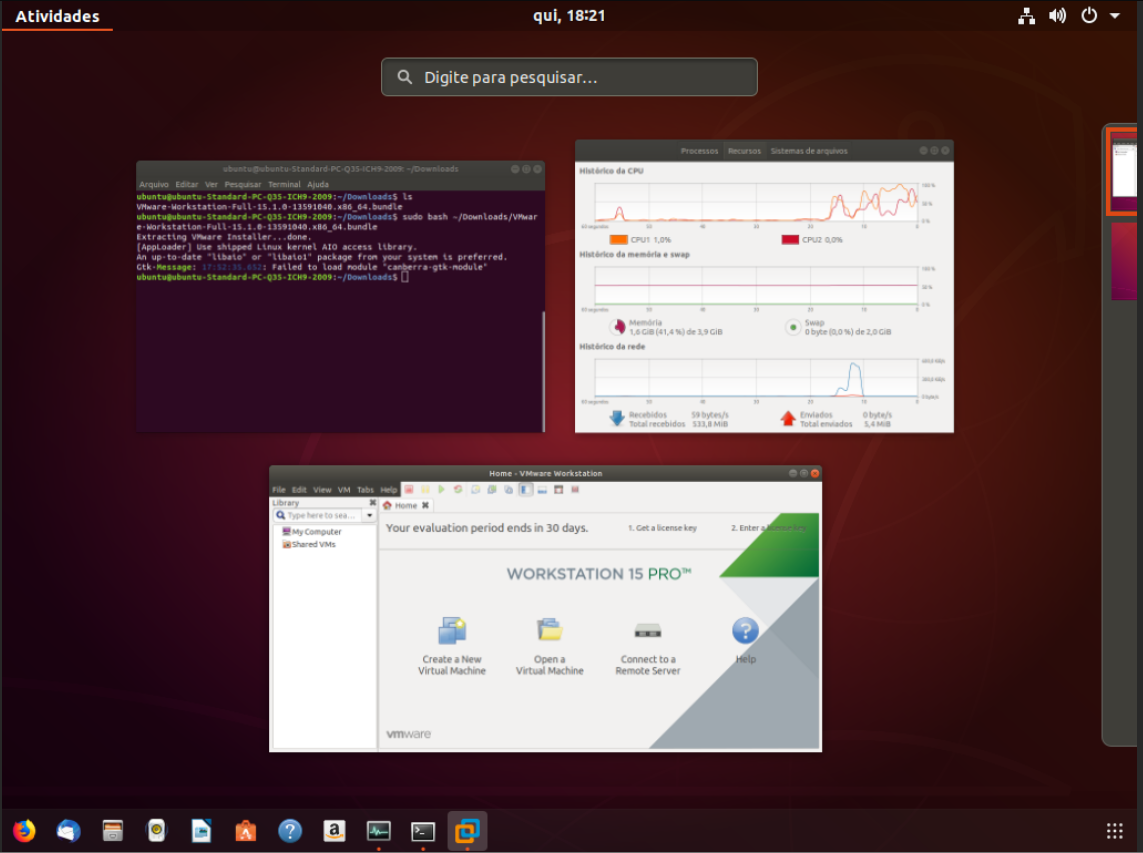 Como instalar o VMware Workstation no Ubuntu 18.04 LTS