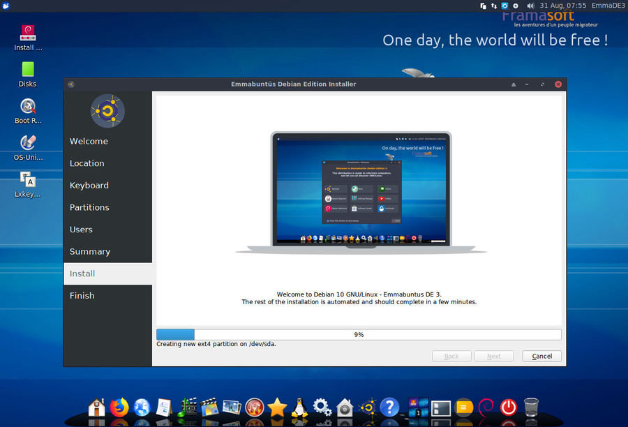 Emmabuntüs tem nova versão baseada no Debian 10