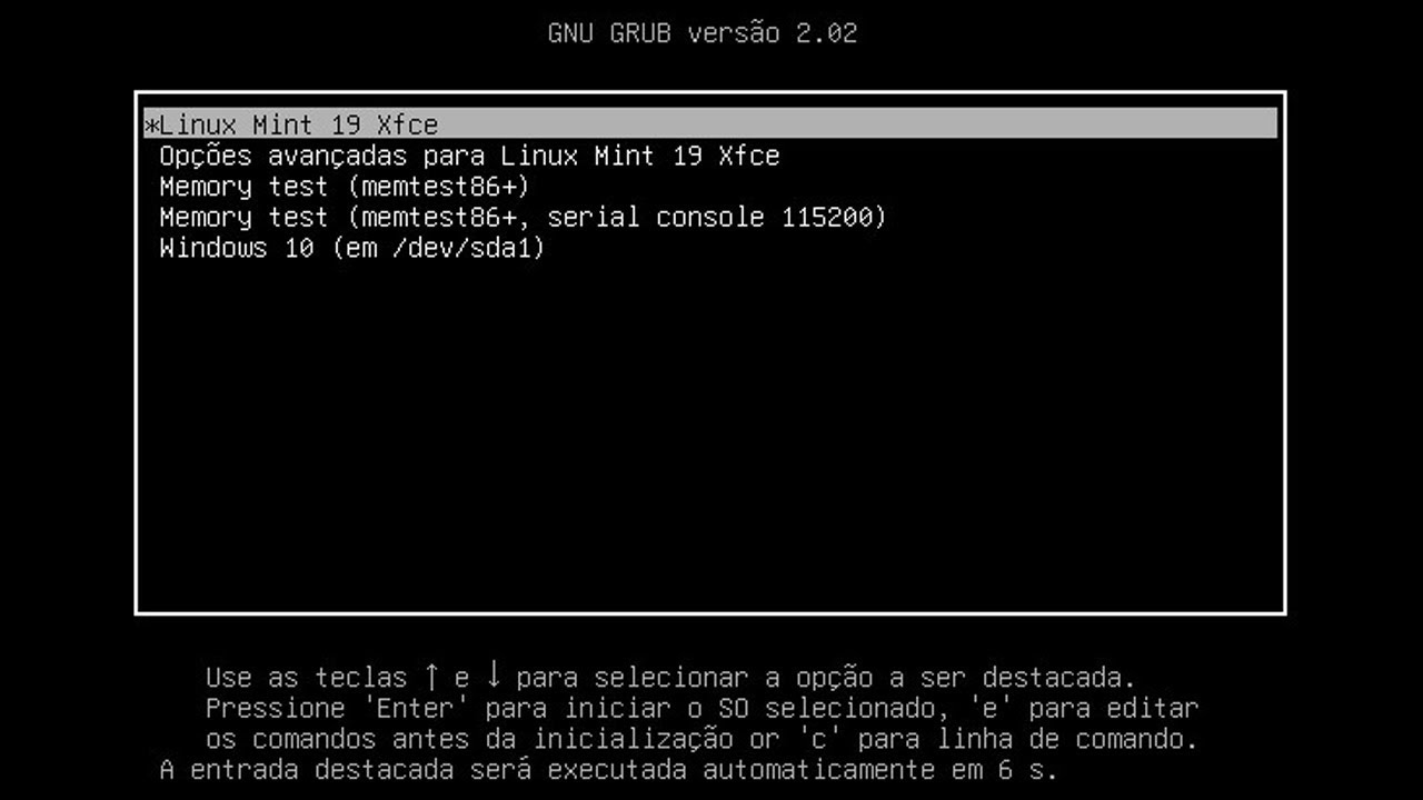 Como melhorar a inicialização do GRUB