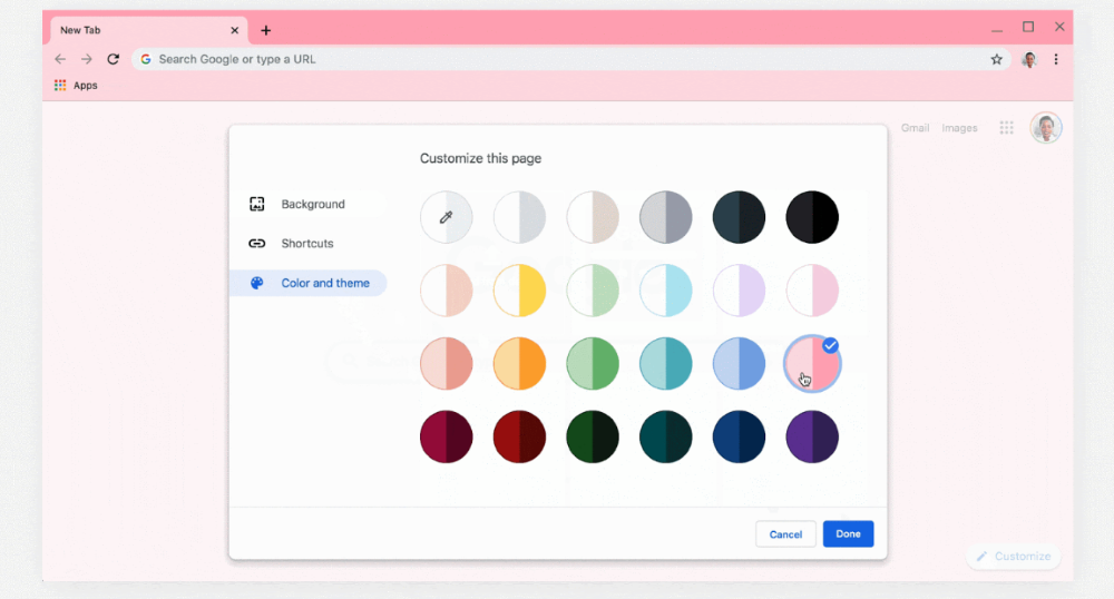 Chrome adiciona novo personalizador de interface do usuário