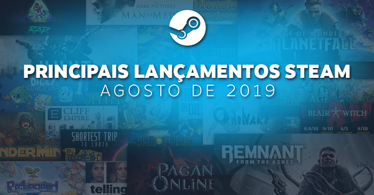 Os principais lançamentos Steam para o mês de agosto já estão disponíveis