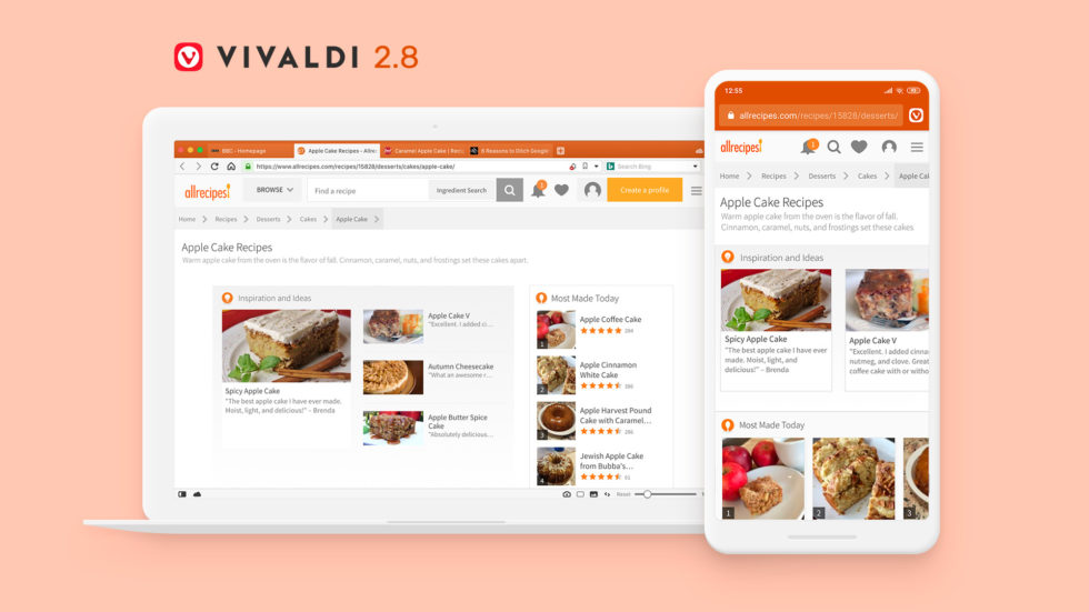 Vivaldi 2.8 lança suporte à sincronização unificada