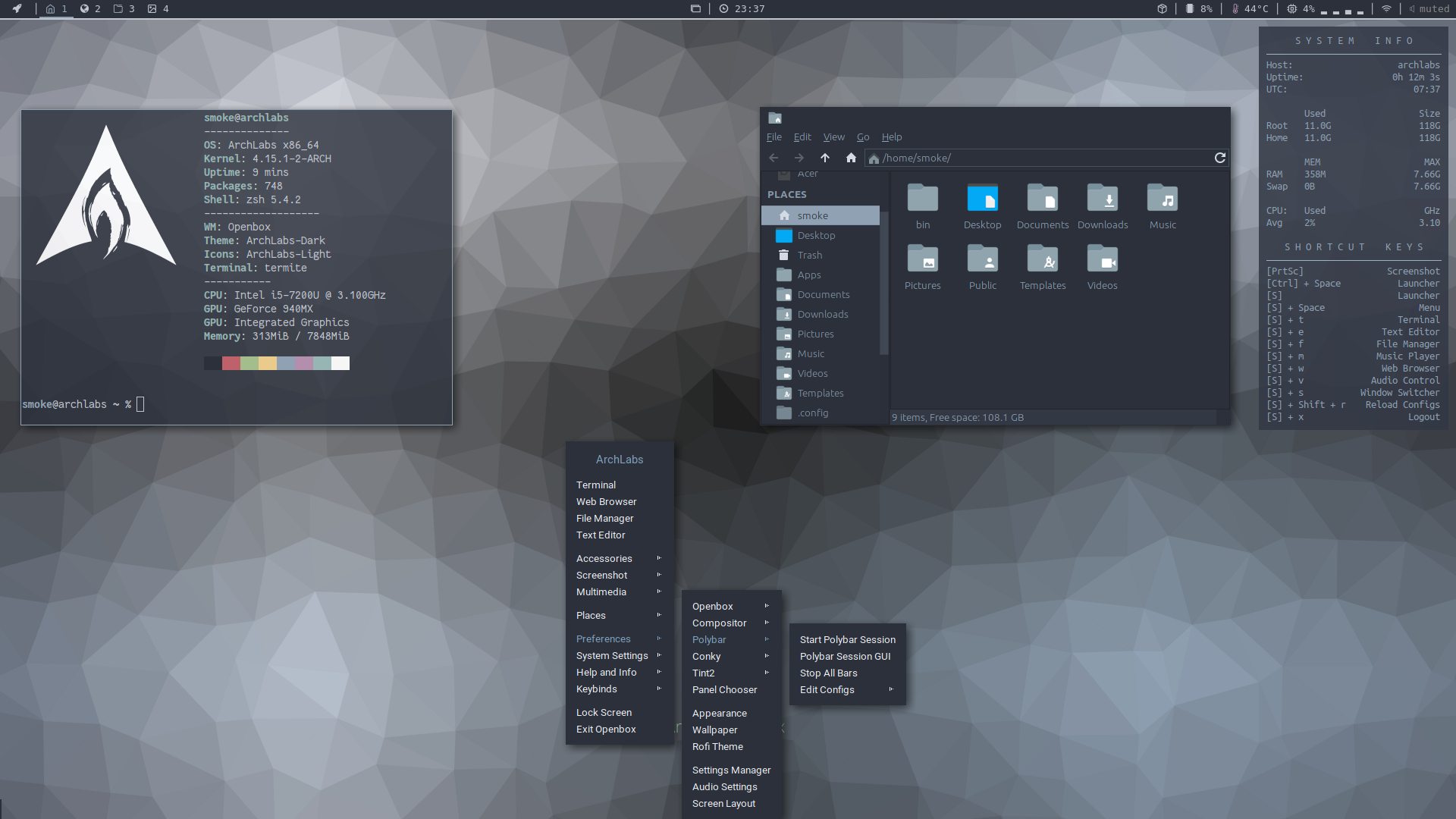 Distribuição ArchLabs Linux 2019.10.28 foi lançada