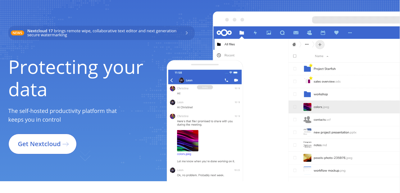 Nextcloud 17 já está disponível