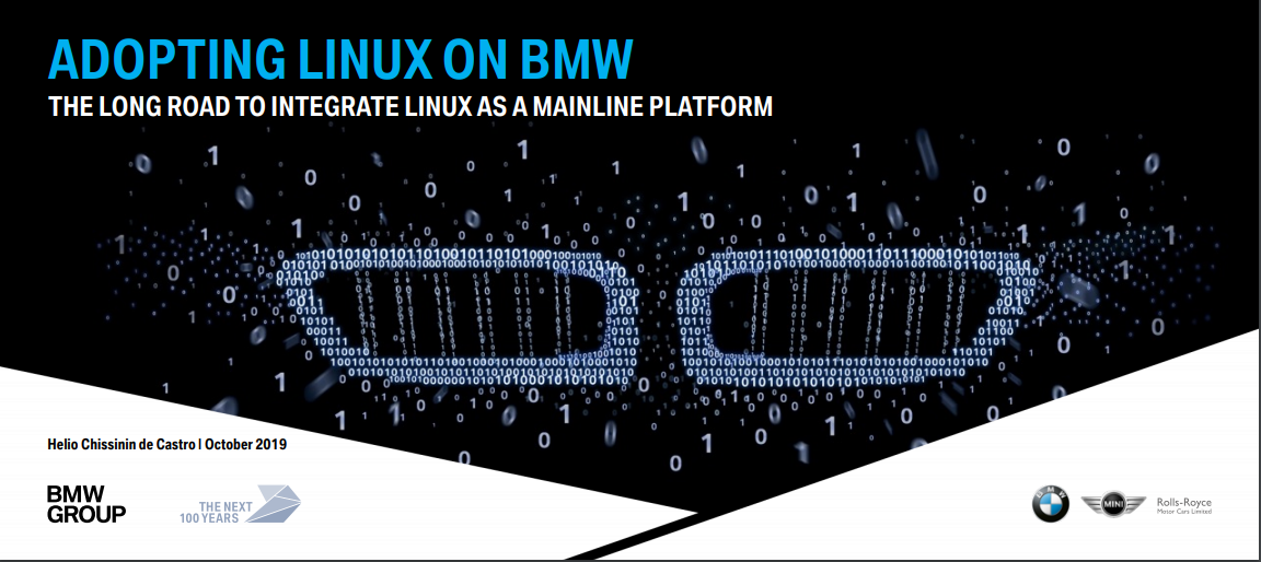 BMW continua fazendo grandes progressos com o Linux