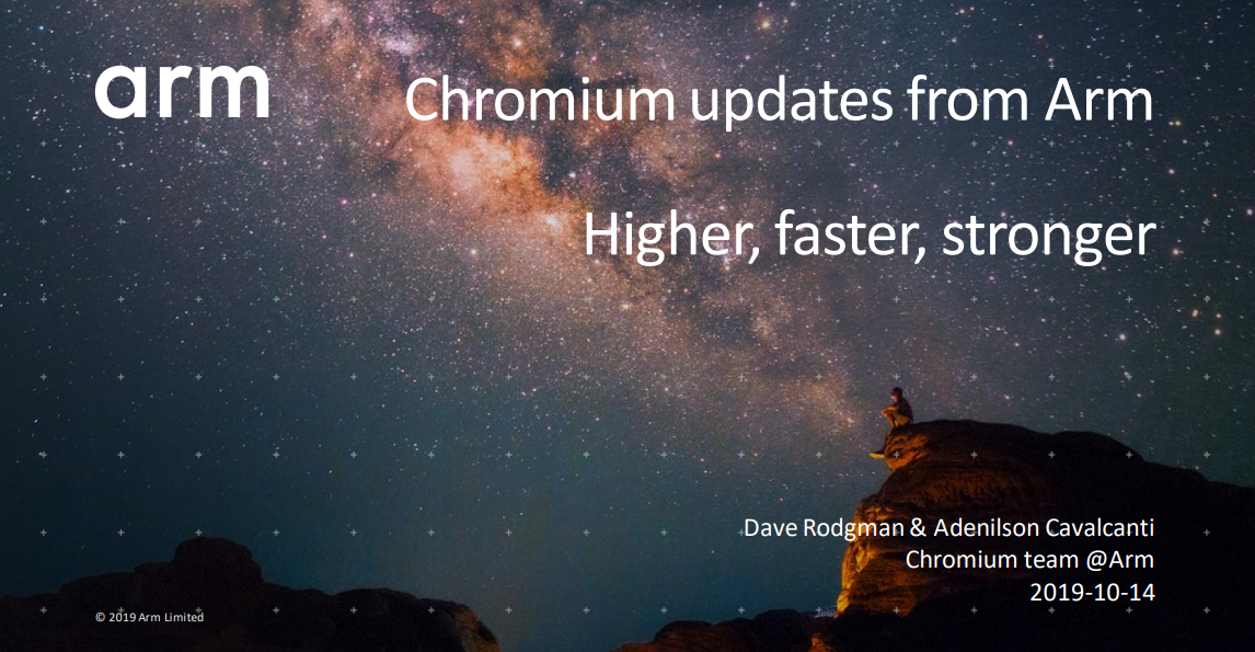 Arm trabalha para aumentar desempenho do Chrome/Chromium