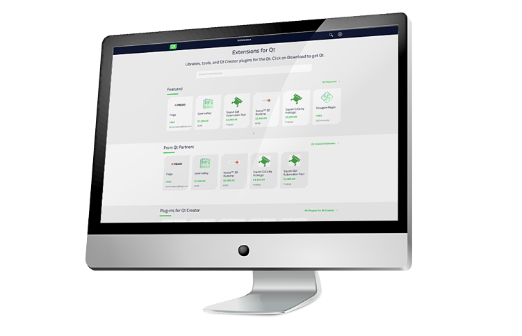 The Qt Company lança o Qt Marketplace gratuitamente com extensões e complementos pagos do Qt