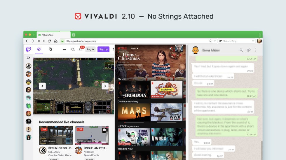 Lançamento do Vivaldi 2.10