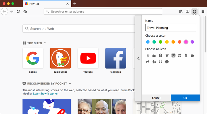 Firefox 74 incluirá extensão Multi-Account Containers por padrão