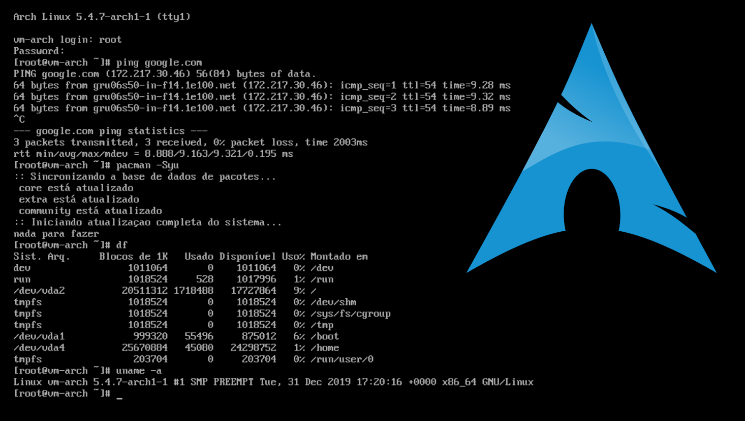 Como instalar o Arch Linux em 2020