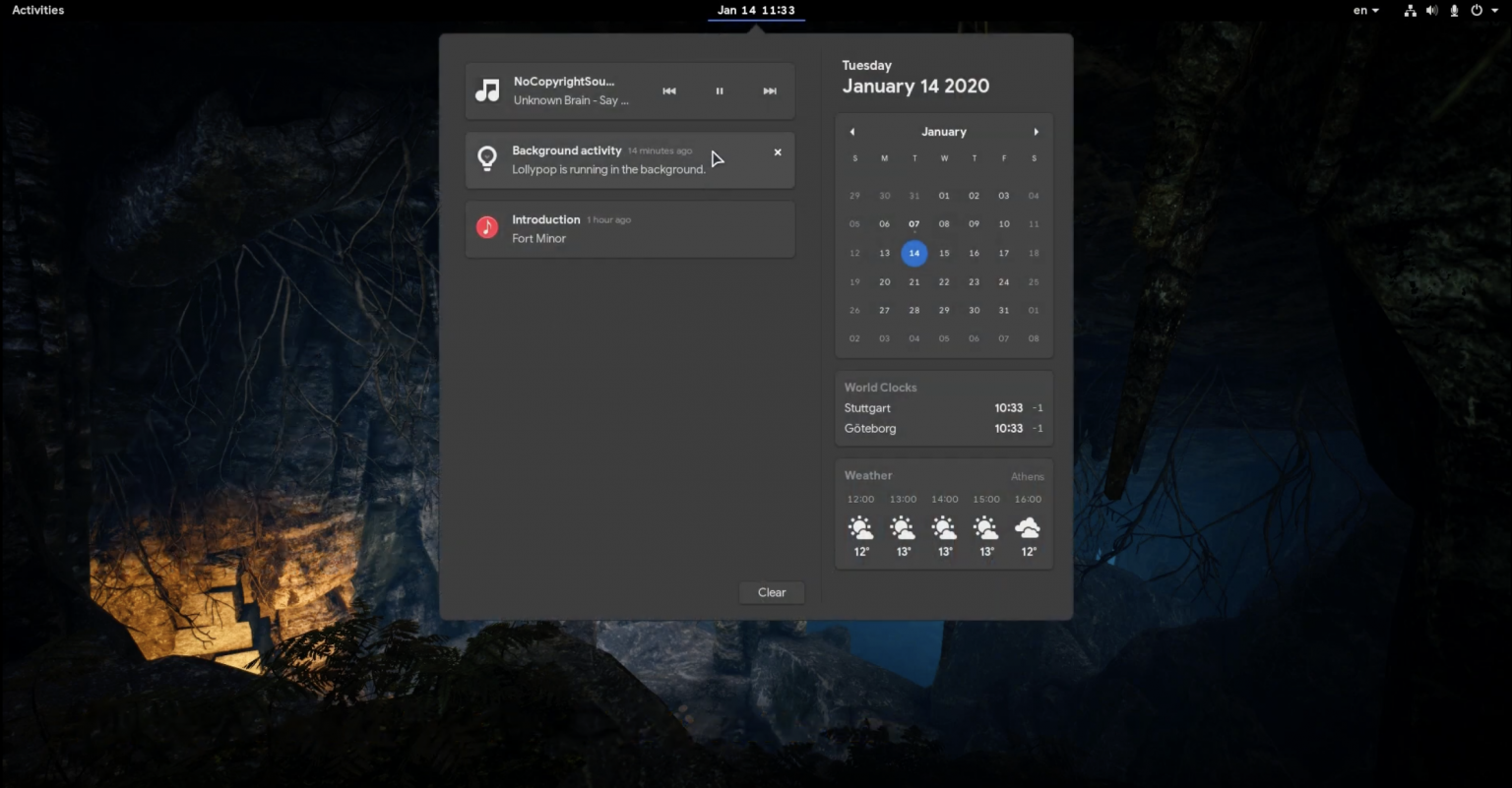 GNOME 3.36 aplica mudanças estéticas