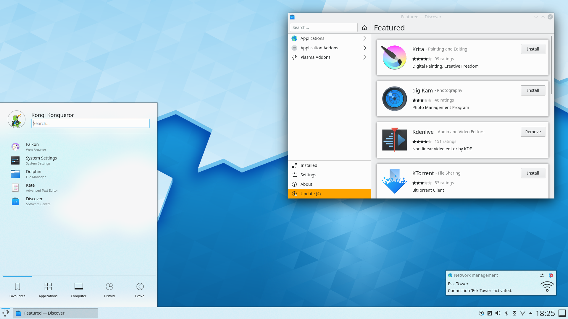 KDE Plasma 5.18 LTS entra na versão beta