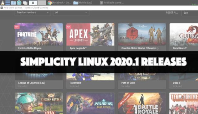Distribuição Simplicity Linux 2020.1 é lançada com uma edição para jogos