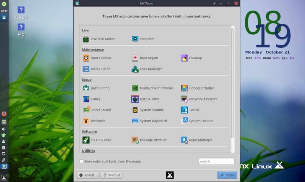 Lançado MX Linux 19.1 com ISO "Advanced Hardware Support"