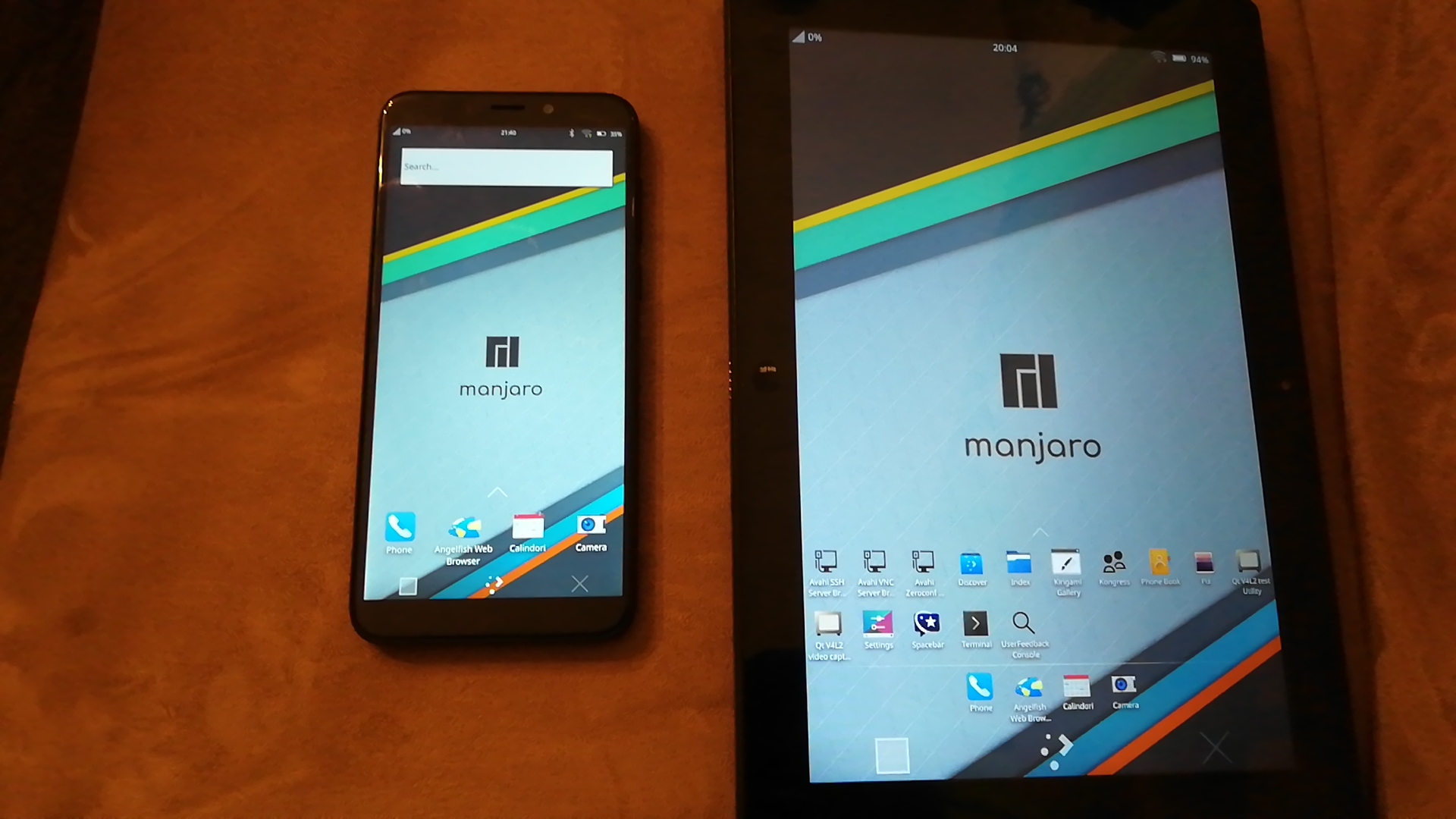Veja o Manjaro Linux em execução no PinePhone e PineTab