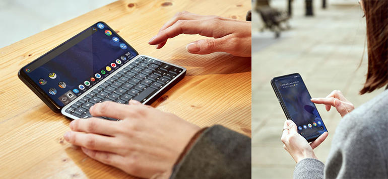 Smartphone 5G vem com Android, Linux e um teclado