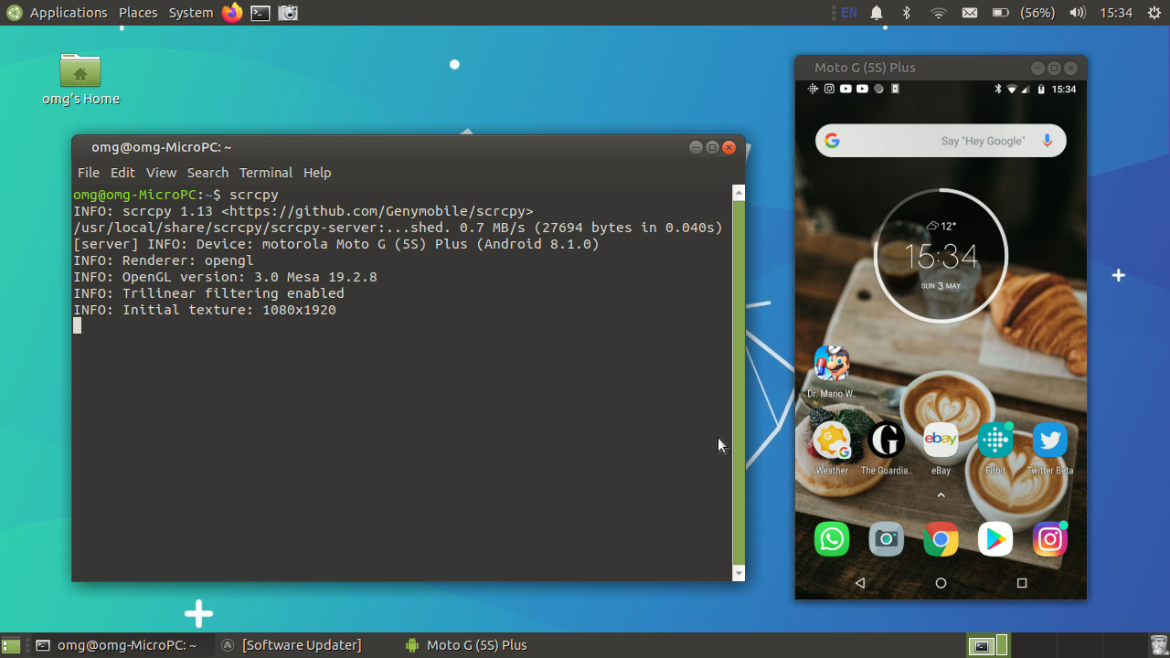 Scrcpy adiciona novos recursos para espelhamento Android