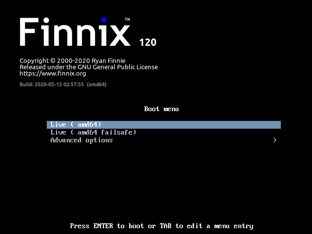 Finnix 120 tem nova versão após 5 anos
