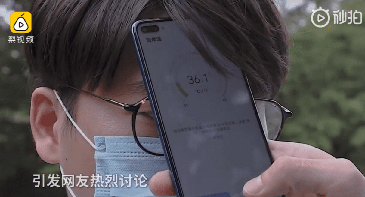 O novo telefone da Huawei pode medir sua temperatura