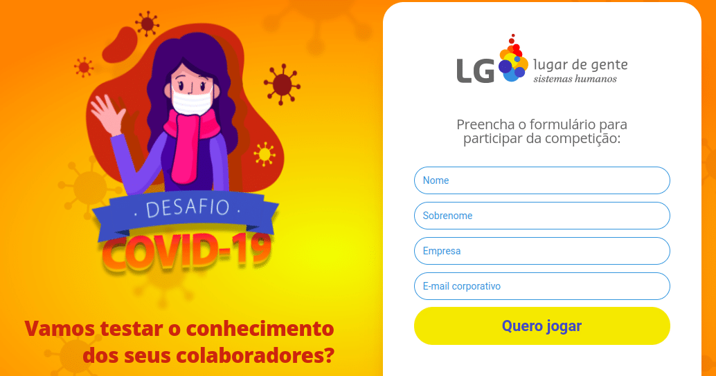 LG lança jogo sobre a covid-19