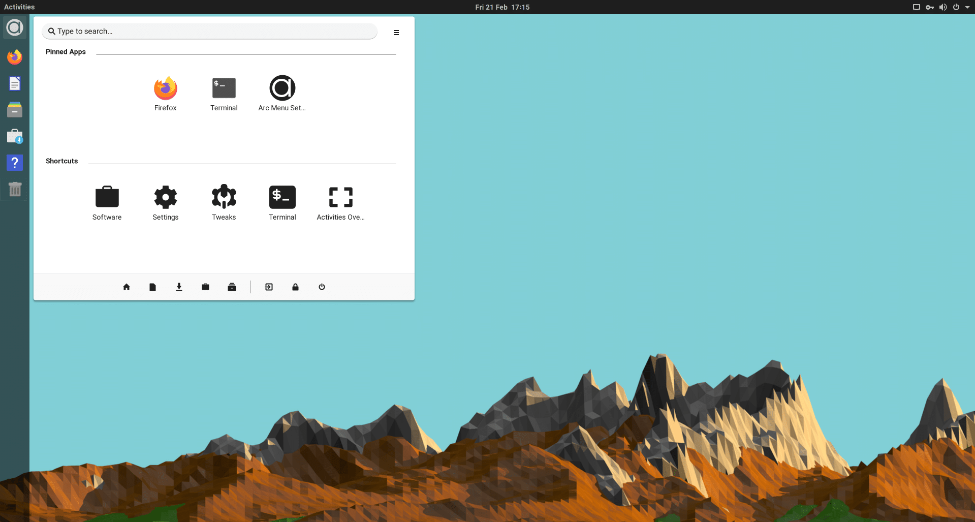 Lançado Arc Menu 47 com novo layout e outras melhorias