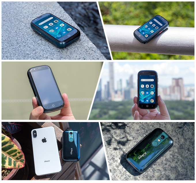 O menor telefone Android 10 4G do mundo cabe na palma da mão