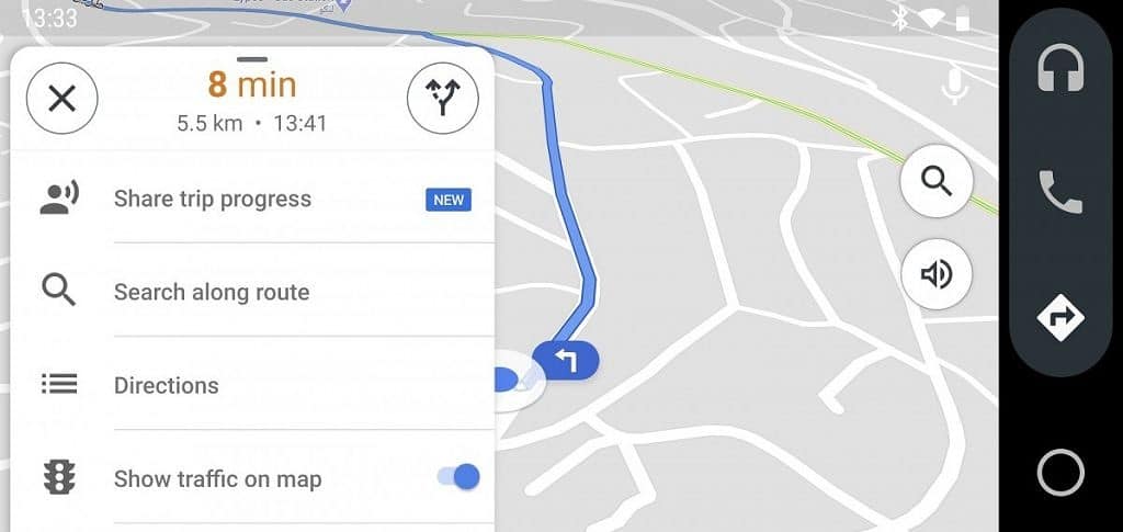 Android Auto para telefones ganha uma interface melhor para o Google Maps