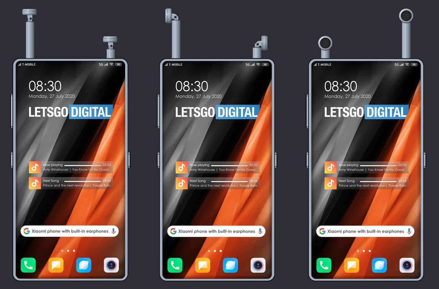 Xiaomi patenteia um smartphone com fone de ouvido sem fio embutido