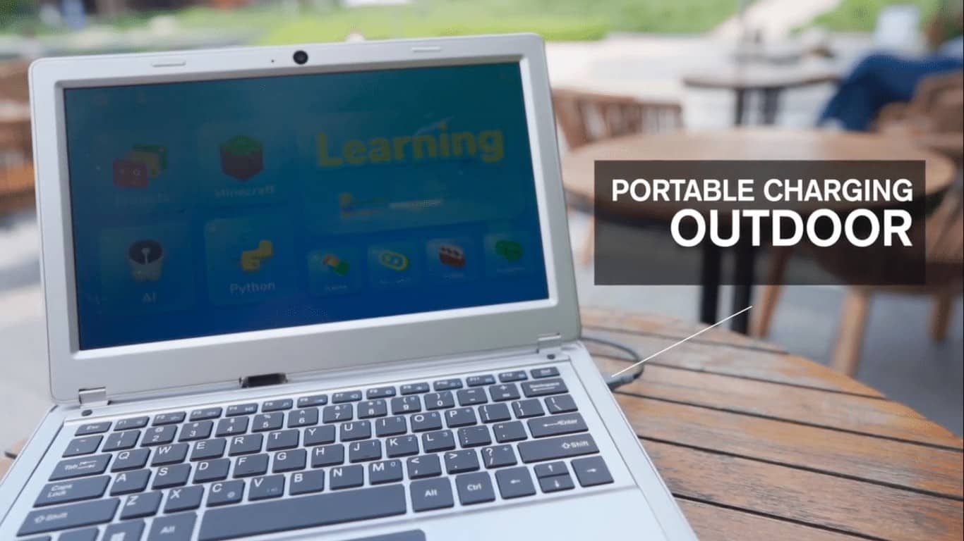 CrowPi2 é um laptop que usa Raspberry Pi com a plataforma STEAM Learning