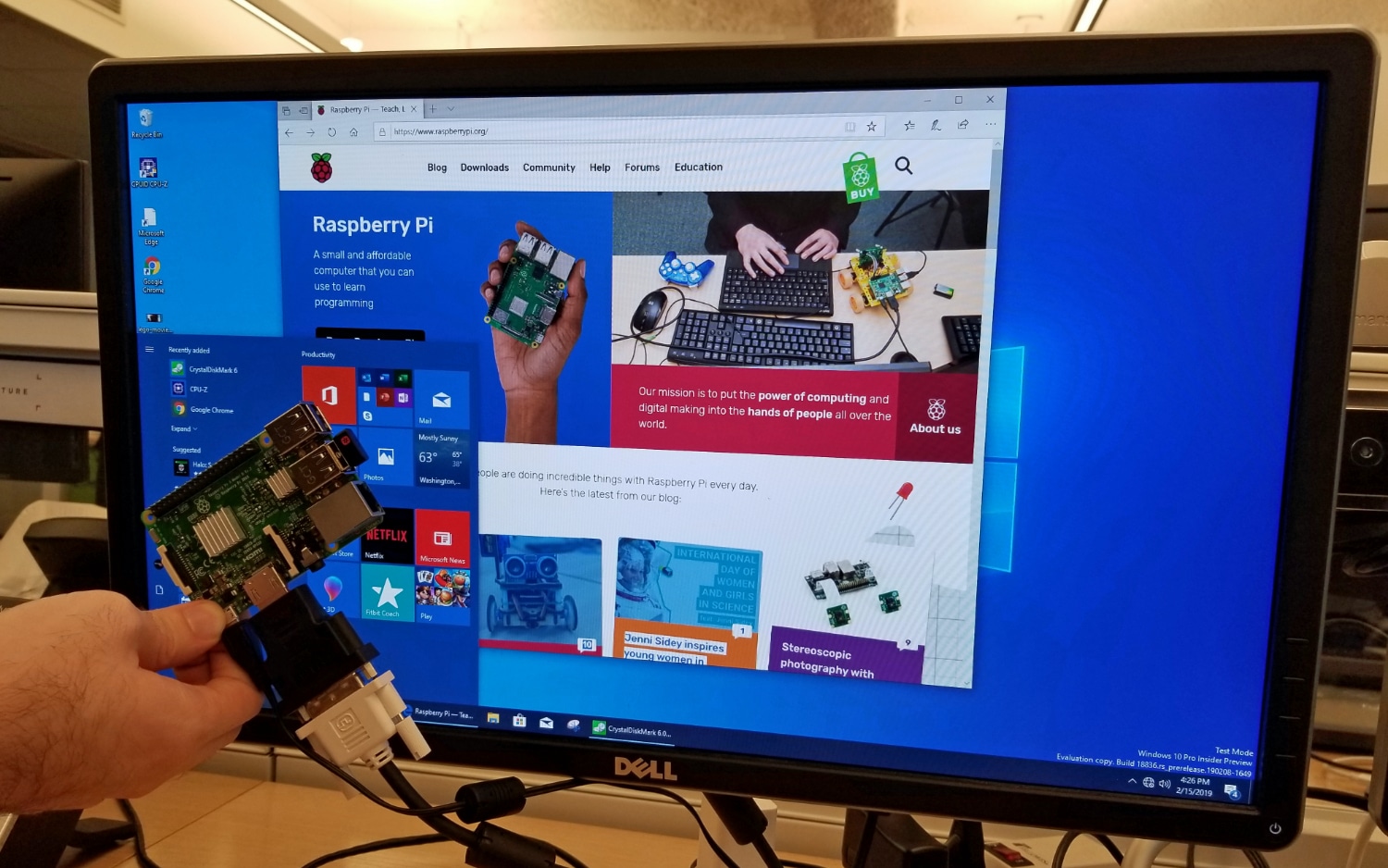 Novo Raspberry Pi 4 roda Windows 10 já sem problemas