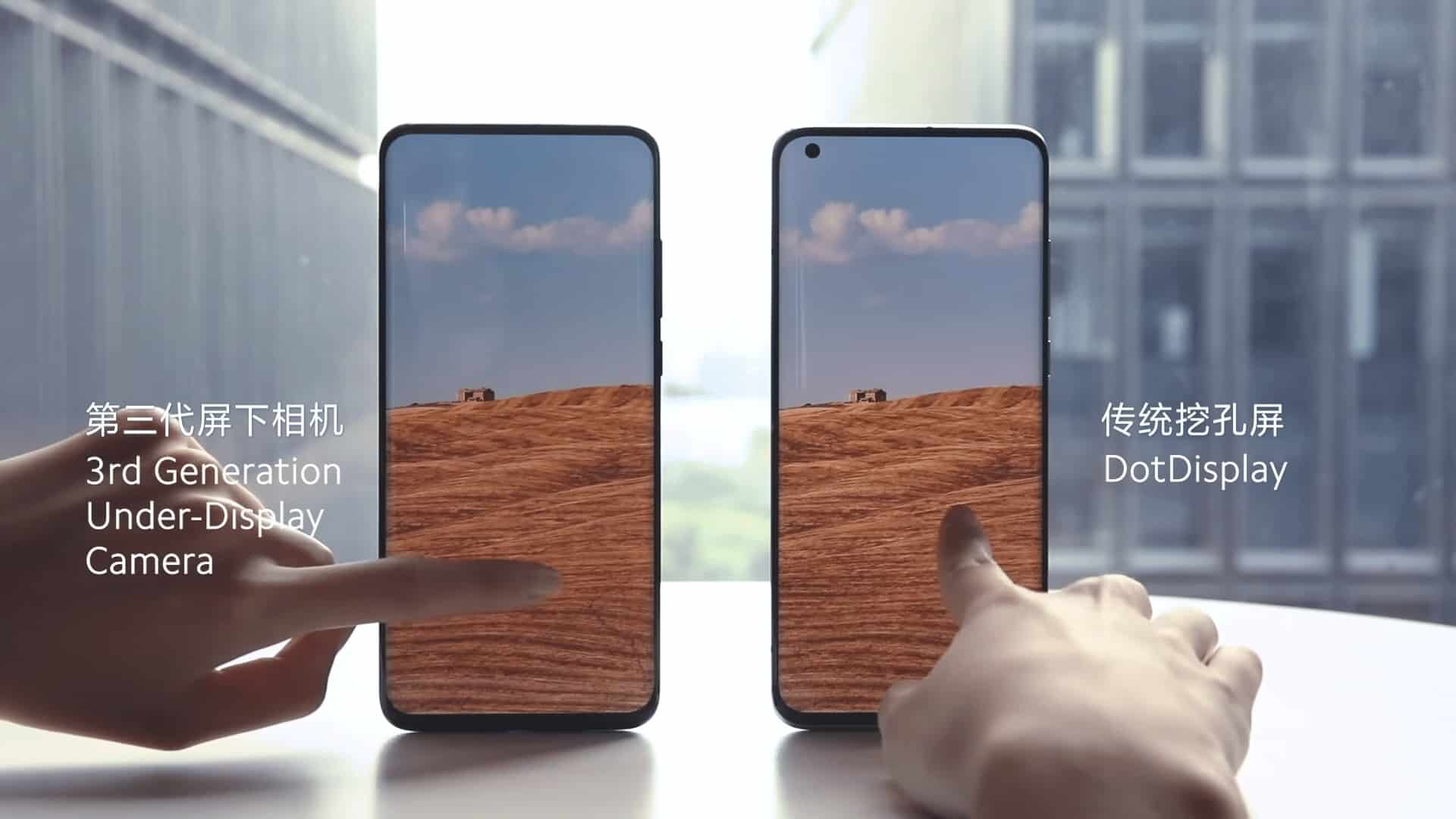 Xiaomi revela um smartphone que funciona com câmera sob a tela!