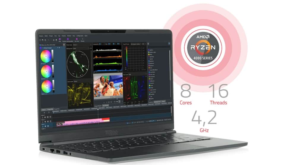 Laptop Linux TUXEDO Pulse 14 baseado em AMD pesa apenas 1.1Kg